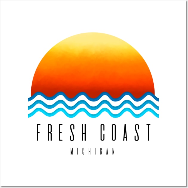 Fresh Coast Sunset Wall Art by Megan Noble